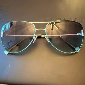 Tiffany & Co. Teal Aviator Sunglasses